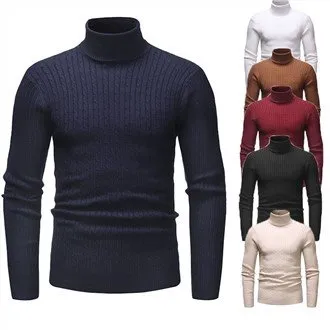 Preprost pulover za turtleneck