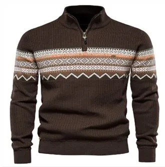 Zadrga pol vrat pulover